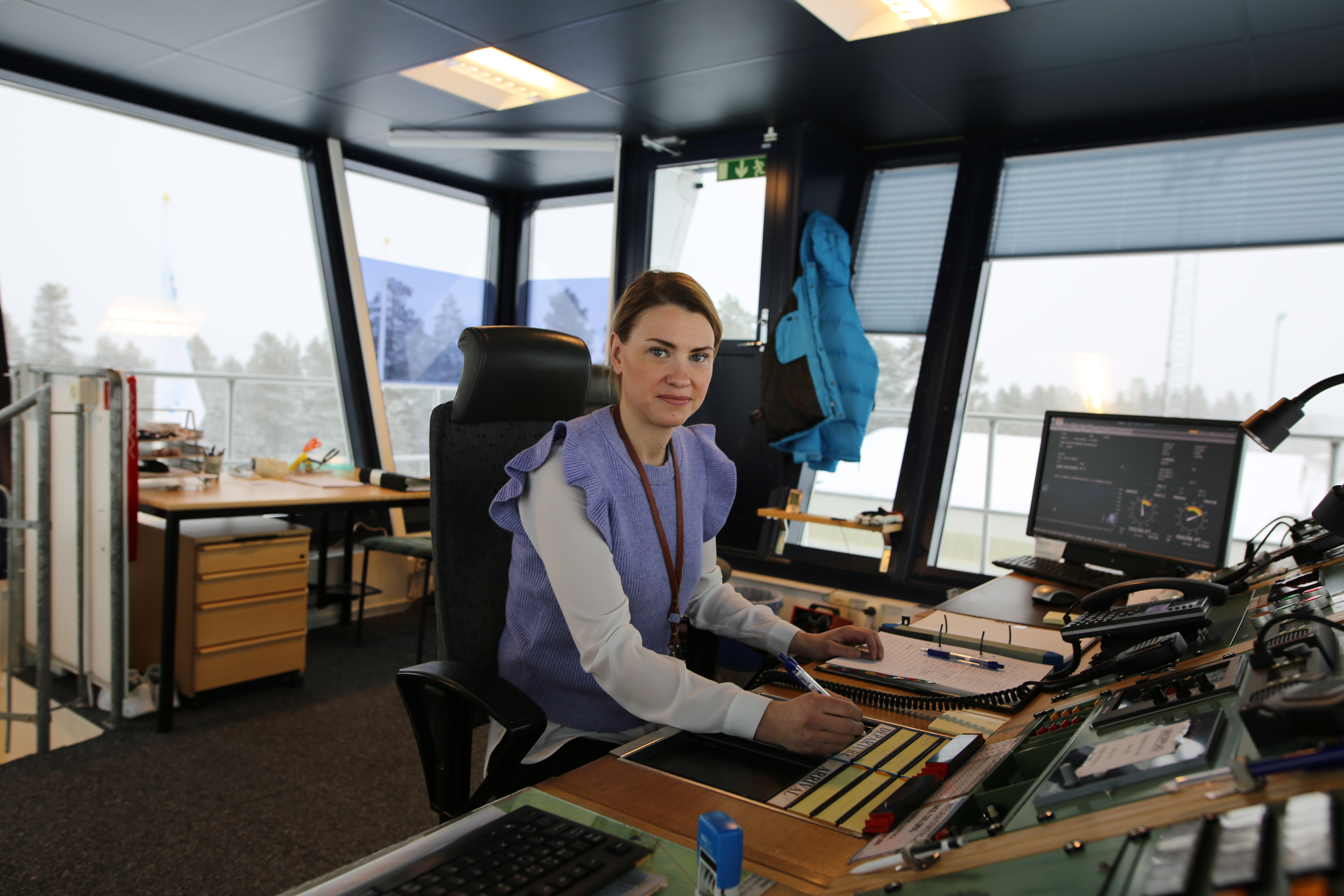 Ann-Britt Högman är säkerhets- och miljösamordnare på Pajala Airport
