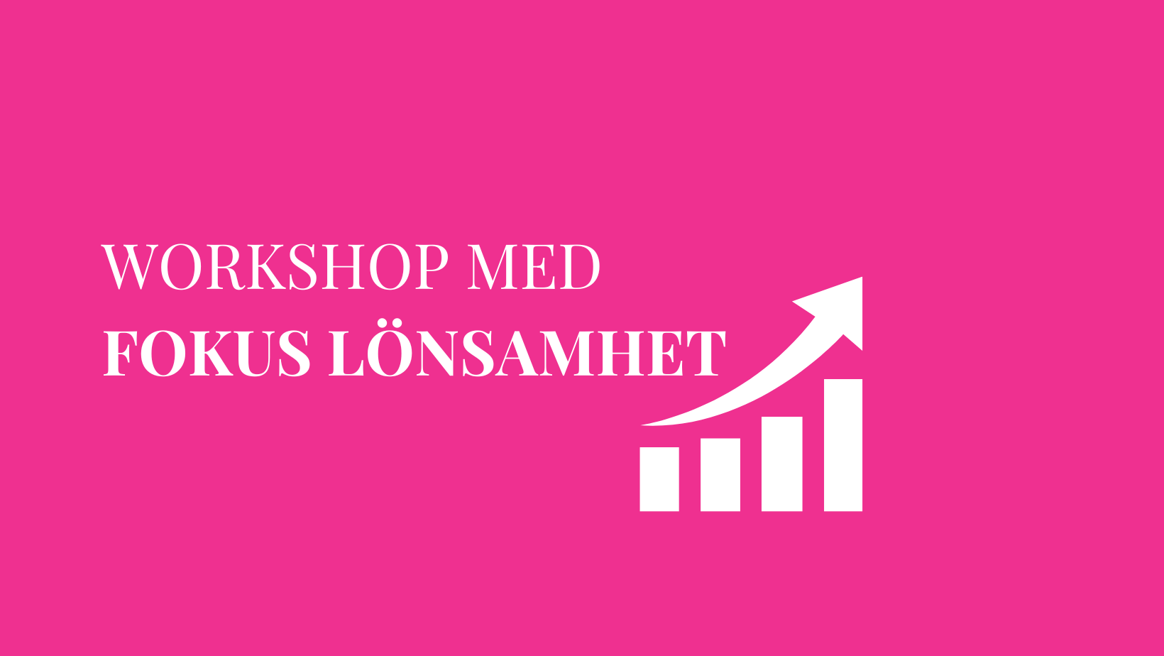 Workshop med fokus lönsamhet